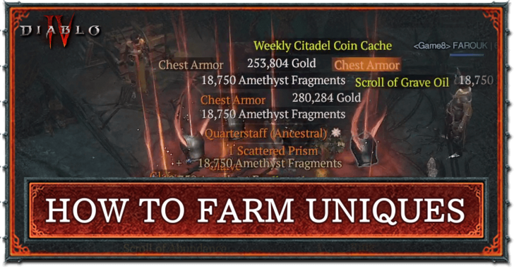 Diablo 4 How to Farm Uniques in Season 10