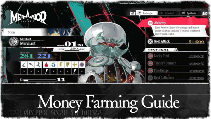 Metaphor ReFantazio - Money Farming Guide Banner