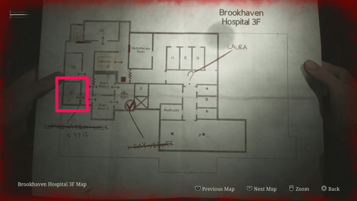 Room D1 Map Location