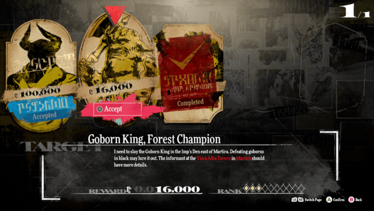 Metaphor Refantazio - Goborn King Bounty