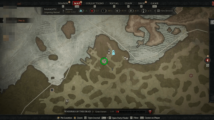 The Witness Map Location