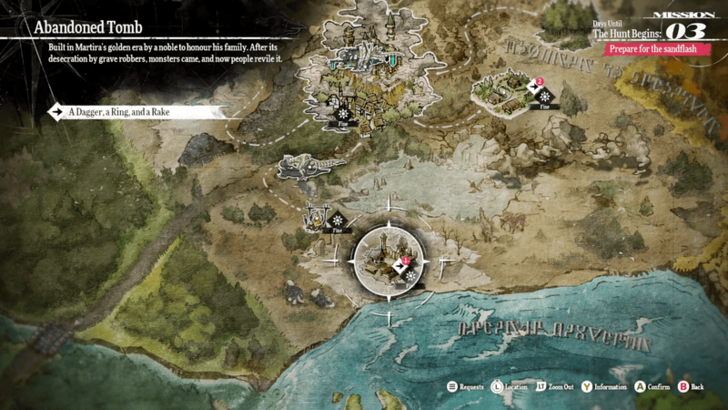 Metaphor Refantazio - Abandoned Tomb World Map