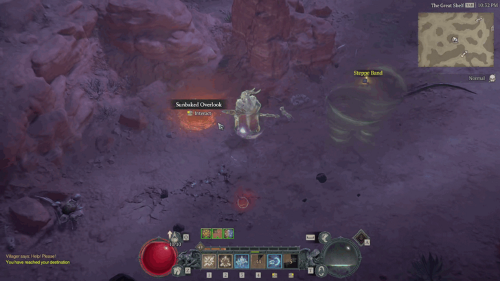 Diablo 4 Sunbaked Overlook Cellar Location
