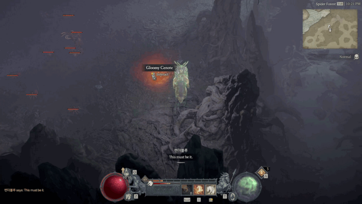 Diablo 4 Gloomy Cenote Cellar Location