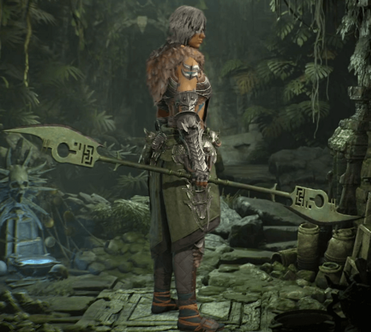 Diablo 4 - Carved Glaive Glaive Weapon Transmog