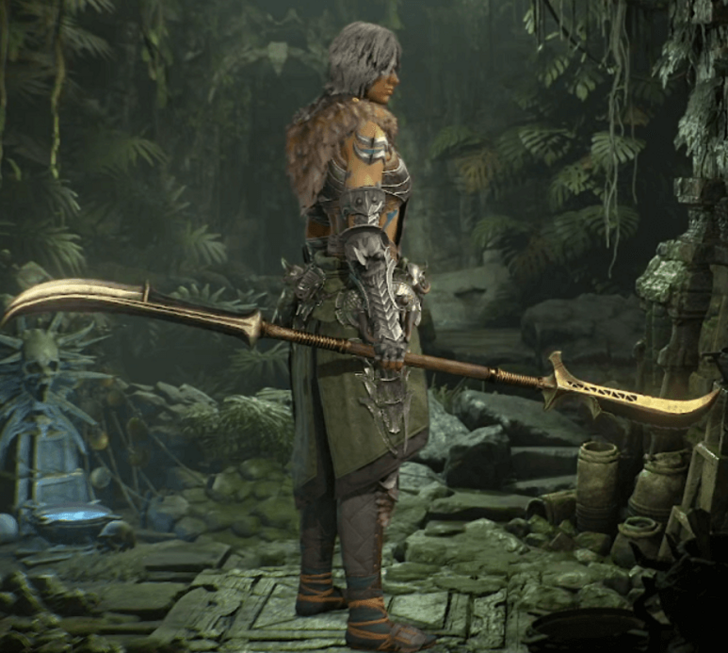 Diablo 4 - Furrowed Glaive Glaive Weapon Transmog