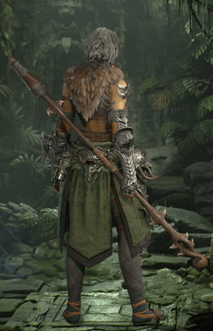 Diablo 4 - Thorned Quarterstaff Quarterstaff Weapon Transmog