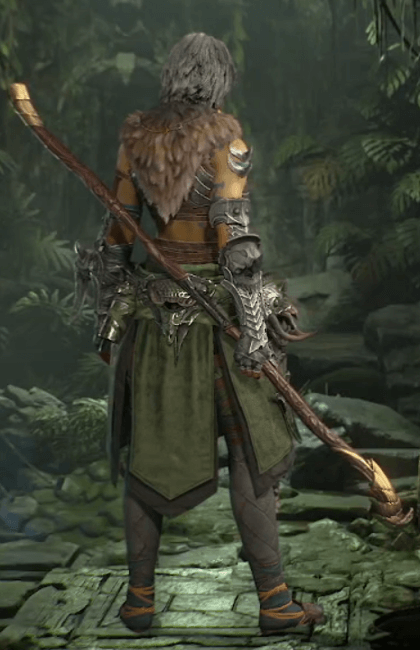 Diablo 4 - Golden Quarterstaff Quarterstaff Weapon Transmog