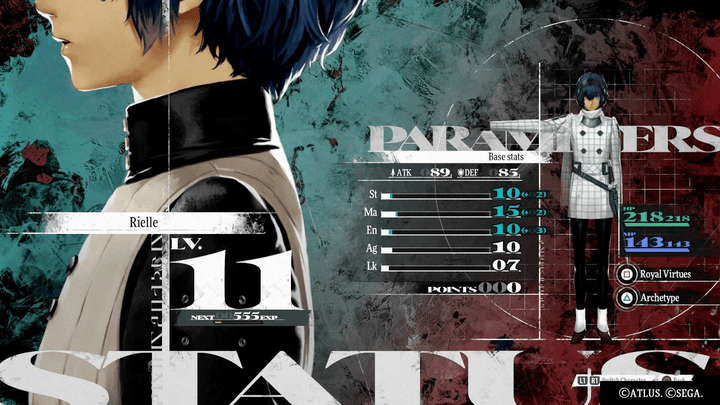 Metaphor ReFantazio - Stats