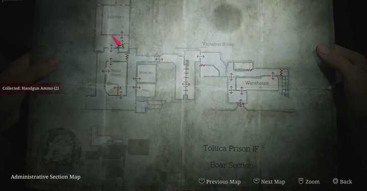 Handgun Ammo Toluca Prison Map Loc. 19