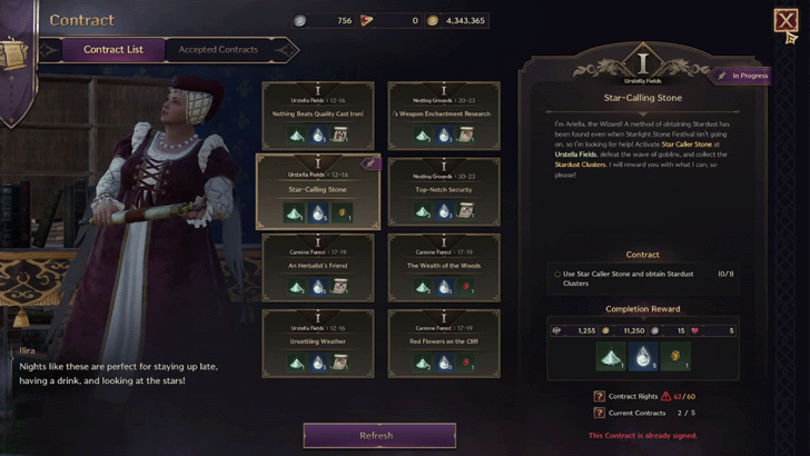 Star-Calling Stone Contract