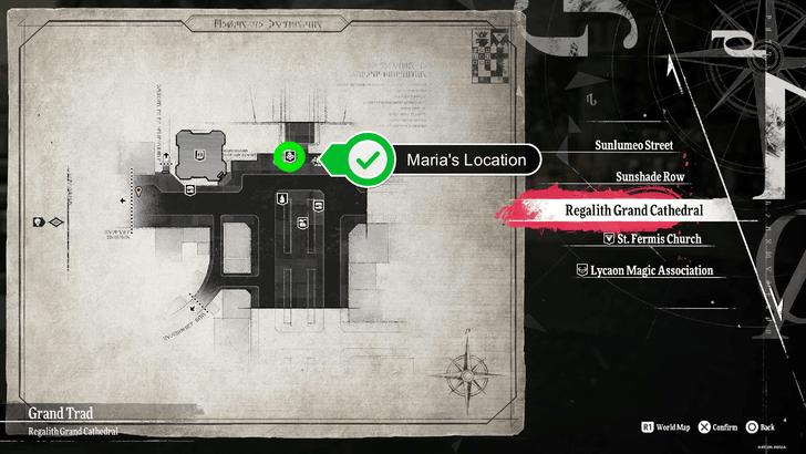 Metaphor ReFantazio - Where is Maria Map Location