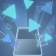 Pokemon TCG Pocket - Mini Triangles: Blue Battle Flair