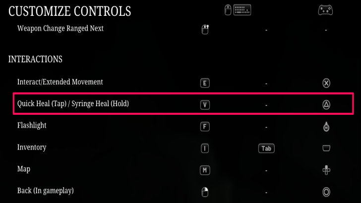 How to Heal Using Assigned Key