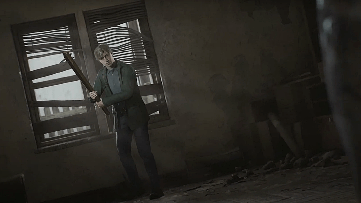 James Wielding the Wooden Plank