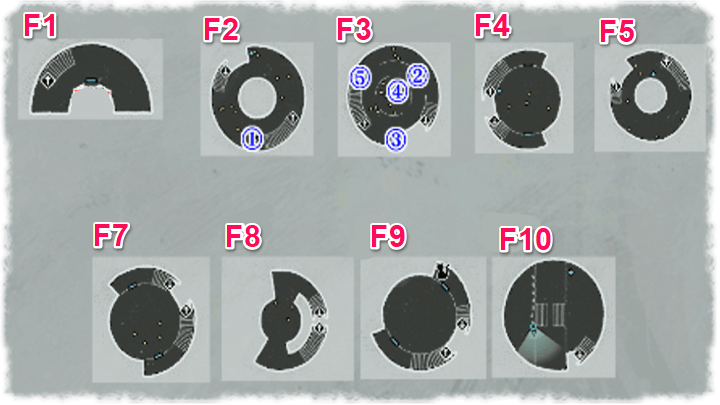 Metaphor ReFantazio - Forsaken Tower map