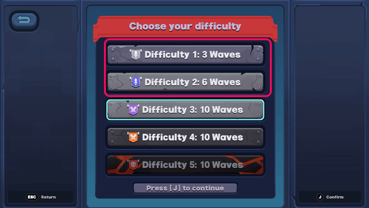 Complete Difficulty 1 and 2