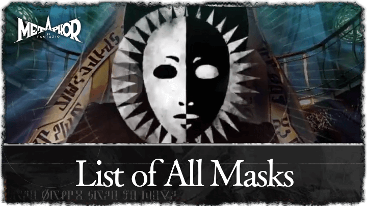 Metaphor ReFantazio - List of All Masks Top Banner