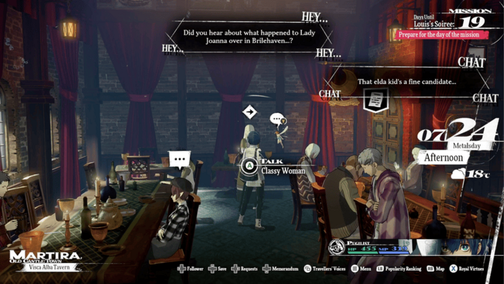 Metaphor ReFantazio - Classy Woman Location