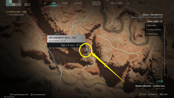 Once Human - Securement Silo PSI Location Prismverse