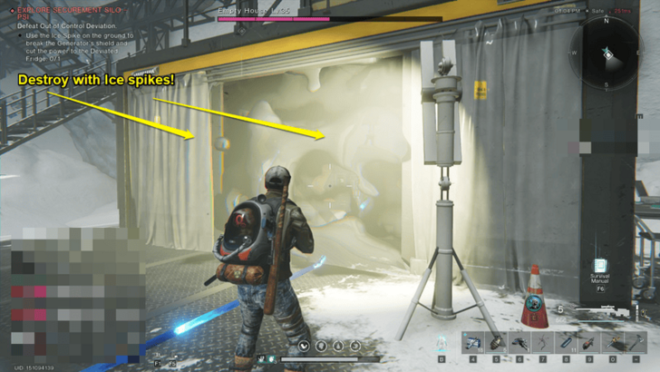 Once Human - Securement Silo PSI Destroy Generator Shields with Ice Spikes