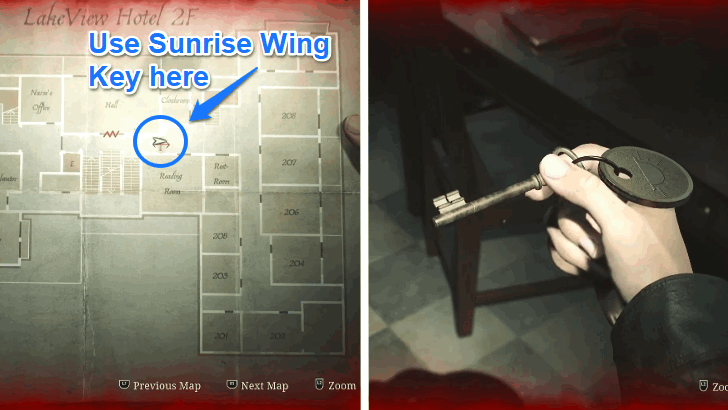 Where to Use Sunrise Wing Key