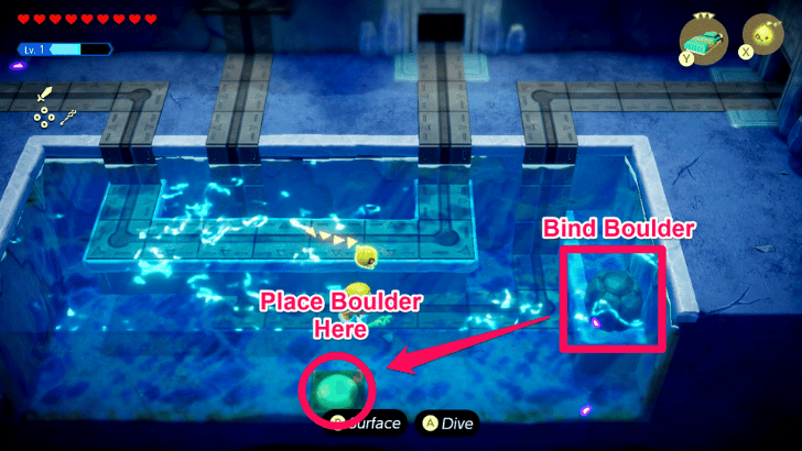 Place Boulder on top of Switch to Activate