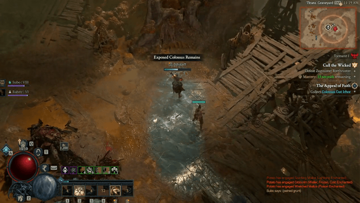 Exposed Colossus Remains