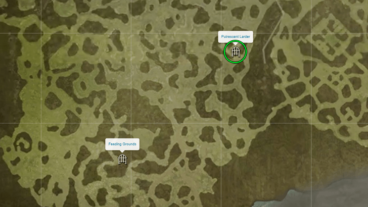 Putrescent Larder Map Location