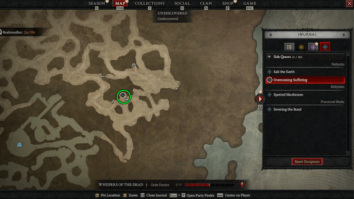 Overcoming Suffering Map Location