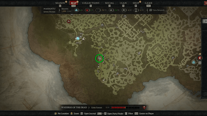 Two Endings Map Location