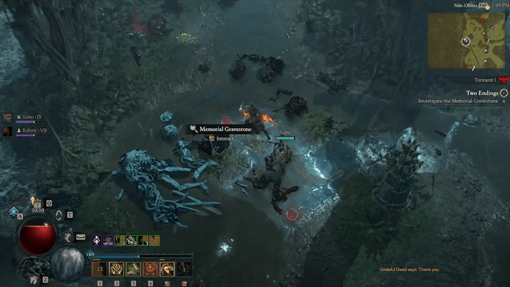 Investigate the Gravestones