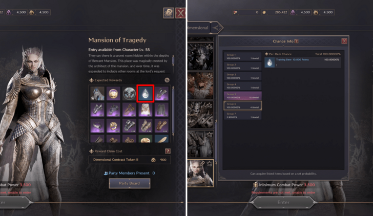 Co-Op Dungeon Training Dew Drop