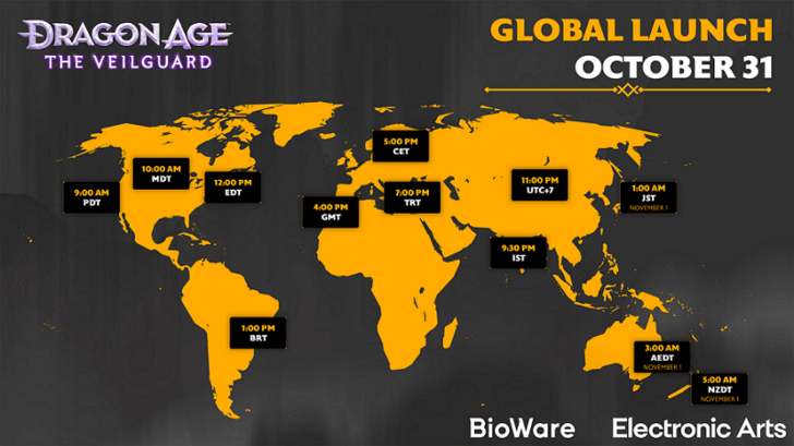 Dragon Age The Veilguard Global Launch