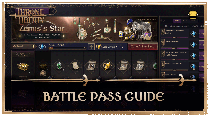 Throne and Liberty - Battle Pass Guide