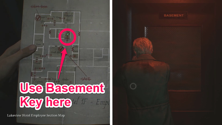 Basement of Lakeview Hotel Location