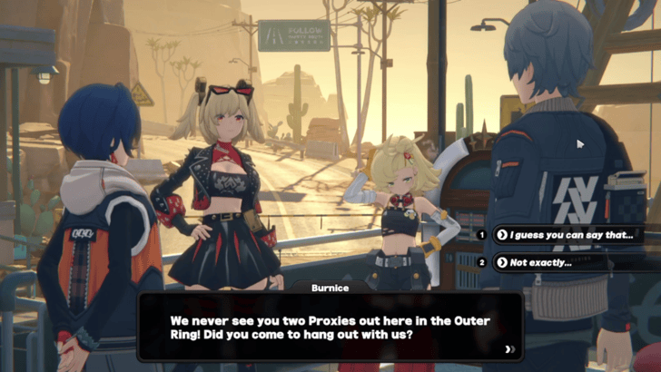 Talk to Burnice and Piper