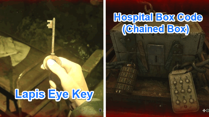 Lapis Eye Key and Hospital Box Code (Chained Box)
