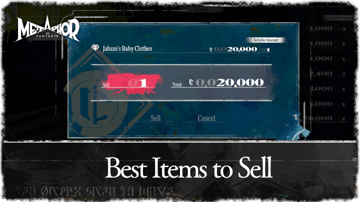 Metaphor ReFantazio - Best Items to Sell