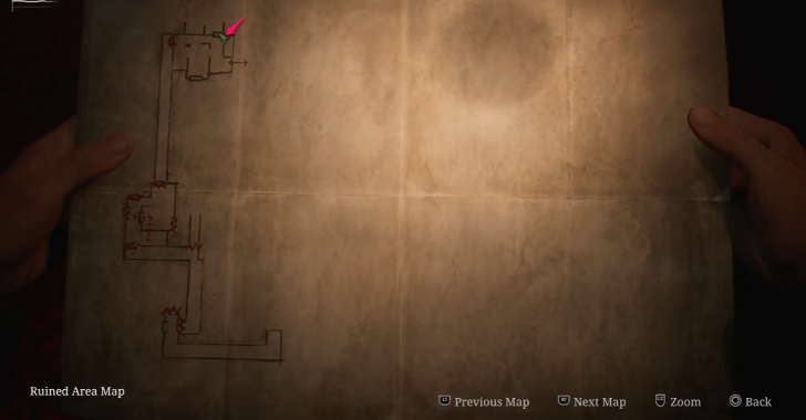 Handgun Ammo The Labyrinth Map Loc. 12