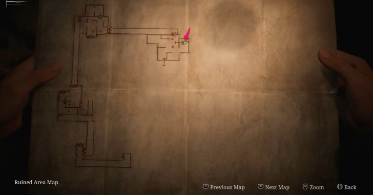 Handgun Ammo The Labyrinth Map Loc. 14