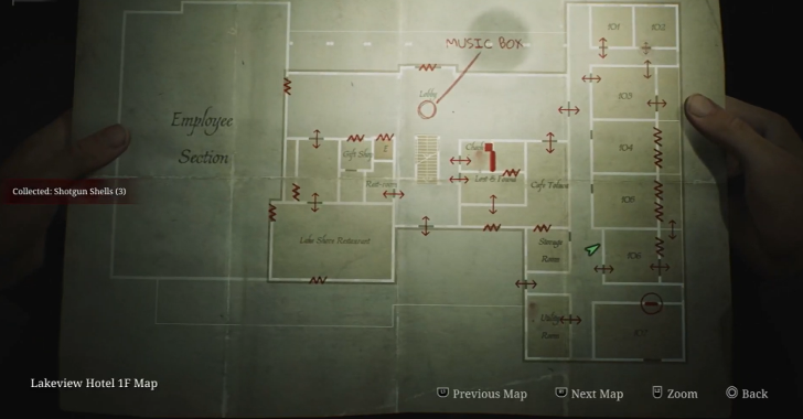 Shotgun Shells Lakeview Hotel Map Loc. 2
