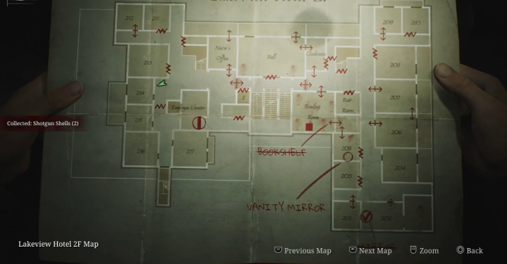 Shotgun Shells Lakeview Hotel Map Loc. 4