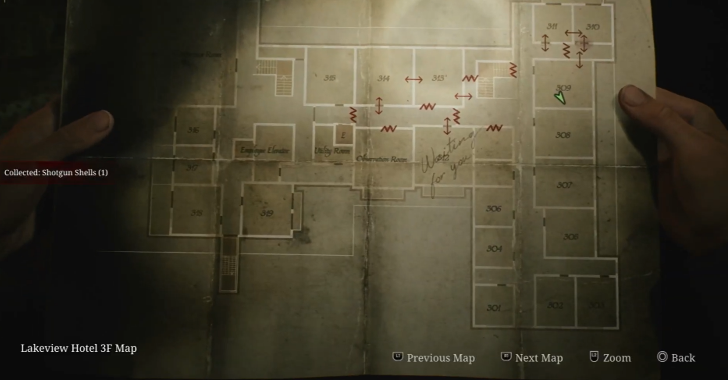 Shotgun Shells Lakeview Hotel (Otherworld) Map Loc. 1