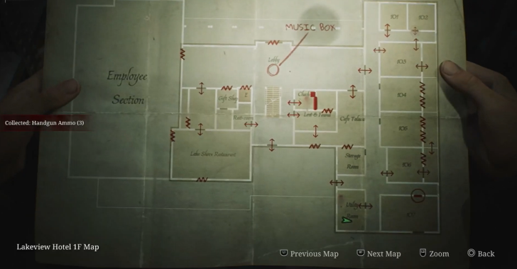 Handgun Ammo Lakeview Hotel Map Loc. 5