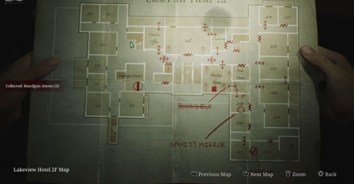 Handgun Ammo Lakeview Hotel Map Loc. 9
