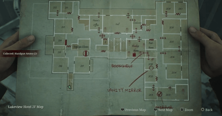 Handgun Ammo Lakeview Hotel Map Loc. 10