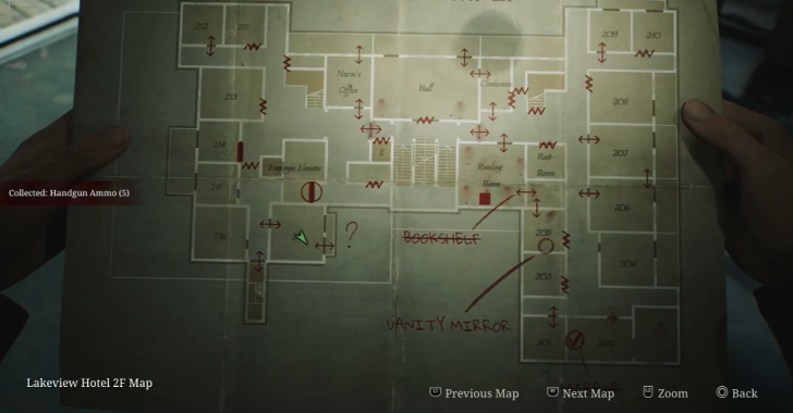 Handgun Ammo Lakeview Hotel Map Loc. 11