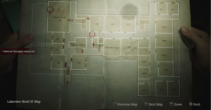 Handgun Ammo Lakeview Hotel Map Loc. 12