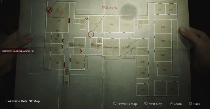 Handgun Ammo Lakeview Hotel Map Loc. 13